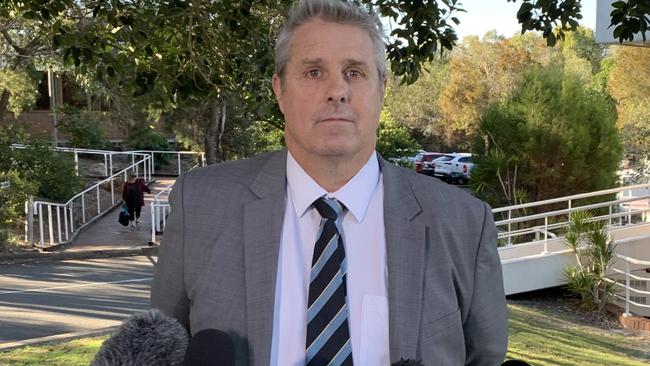 Sunshine Coast Detective Inspector Chris Toohey appeals for information about the alleged fatal attack of John Kerr in Noosa Woods. Picture: NCA NewsWire / Aisling Brennan