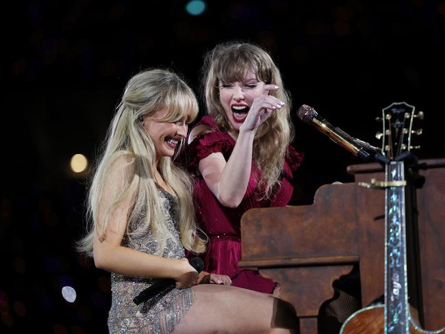 She was Taylor Swift’s supporting act during her Eras Tour in Australia in February. Picture: Don Arnold/Getty Images for TAS Rights Management