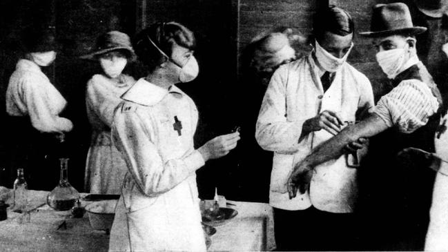 A Sydney clinic during the 1919 flu pandemic. Picture: supplied