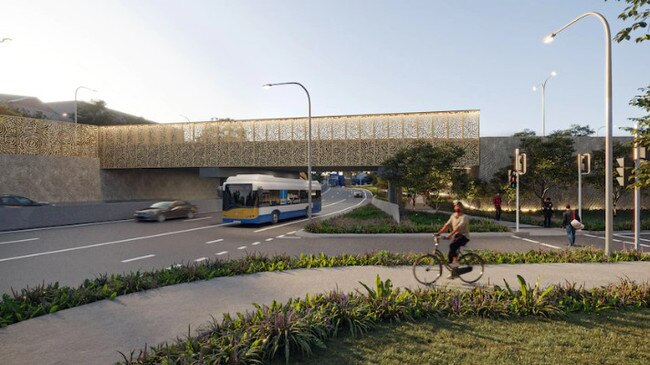 Artist's impression of how the overpass will look.