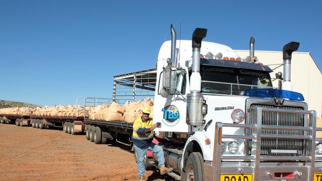 The first truckload of native copper product leaves CuDeco's Rocklands operation near Cloncurry. Rocklands has been suspended after failing a safety audit.