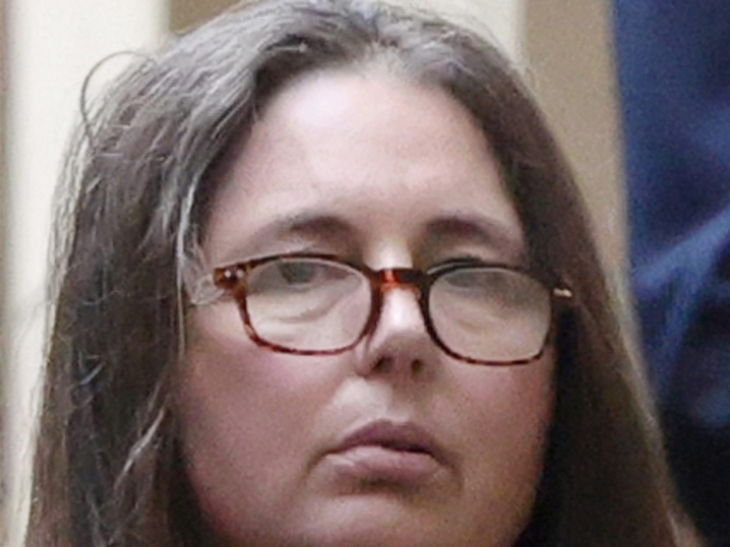 Ms Patterson appeared to fight back tears, reaching for a tissue when her daughter’s evidence was heard. Picture: David Crosling