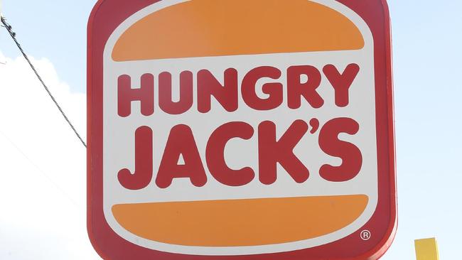 Two man are alleged to have robbed a third man outside the south Toowoomba Hungry Jacks