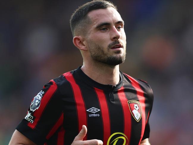 LIVERPOOL, ENGLAND - OCTOBER 07: Lewis Cook of Bourthnemouth during the Premier League match between Everton FC and AFC Bournemouth at Goodison Park on October 07, 2023 in Liverpool, England. (Photo by Nathan Stirk/Getty Images)