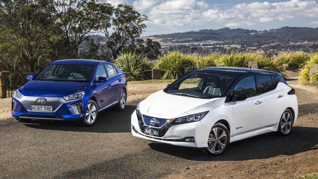 spek vooroordeel schreeuw Nissan Leaf, Hyundai Ioniq: Cheap electric car comparison review |  news.com.au — Australia's leading news site