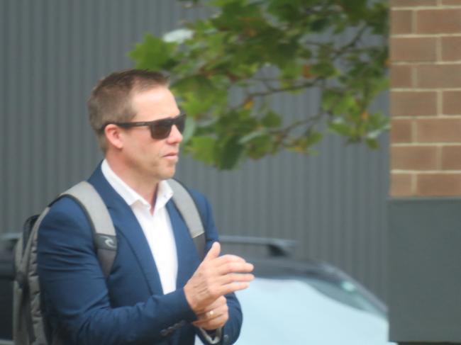 Australian Reptile Park co-owner Tim Faulkner arriving at Wyong Local Court to face one charge of high range drink-driving. Picture: NewsLocal