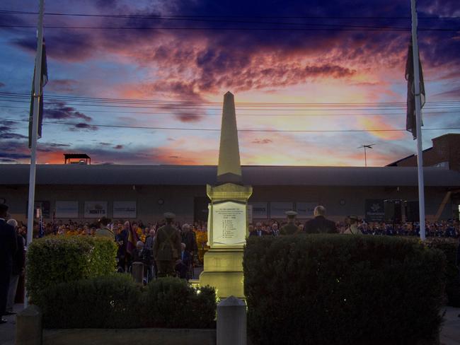 Anzac Day dawn service at Riverstone Cenotaph. Picture: Riverstone-Schofields RSL sub-Branch