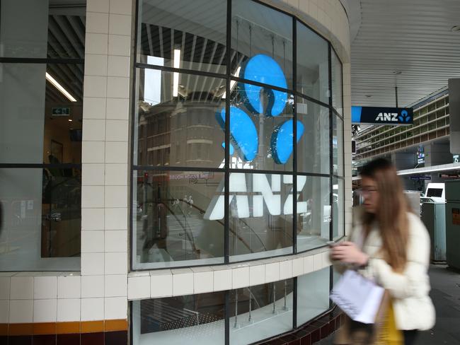 04/11/2022. ANZ. Business stock logo pictures. Sydney CBD. Britta Campion / The Australian