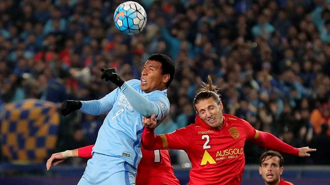 Roger Martinez, of China's Jiangsu Suning, is being rested for this clash.