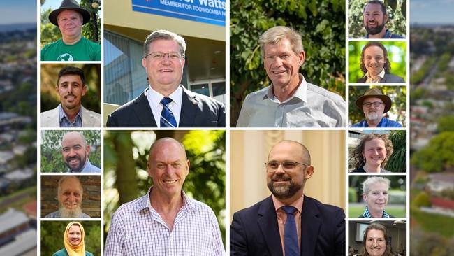 Candidates at Queensland state election for Toowoomba North, Toowoomba South, Condamine and Lockyer.