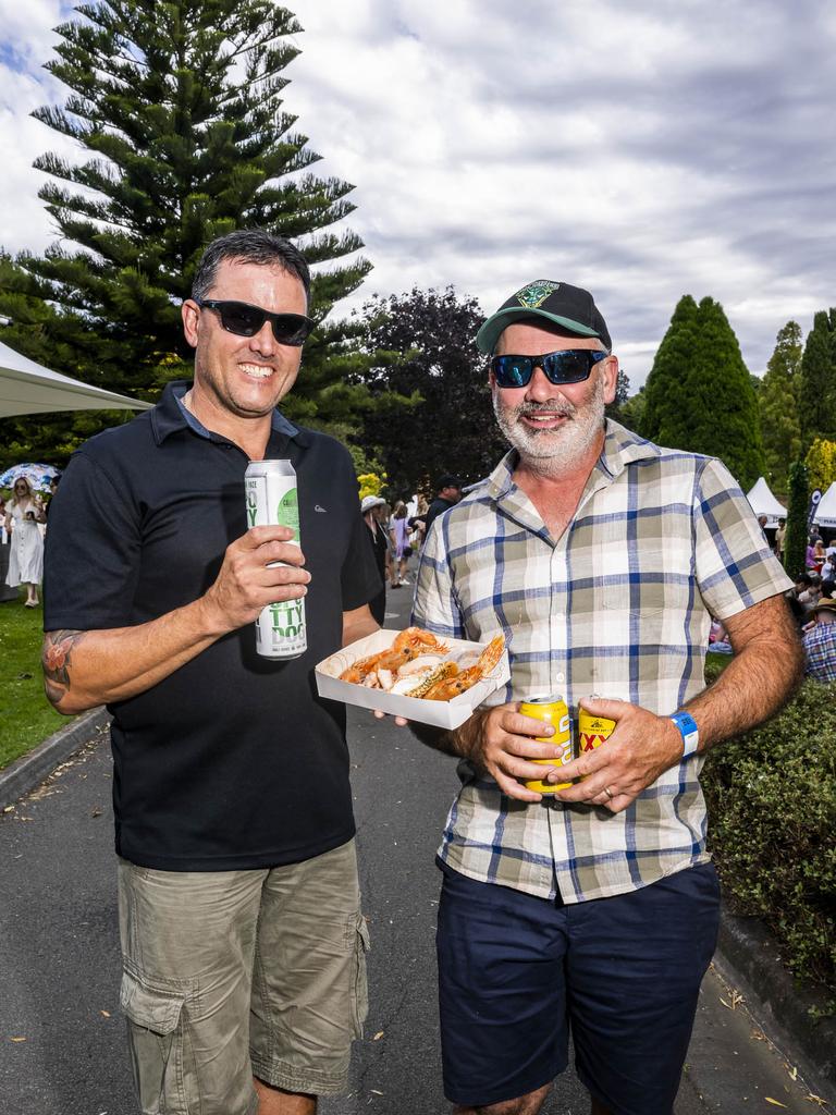 Craig Nikel and Dion McHenry. TAS Wine Festival. Picture: Caroline Tan