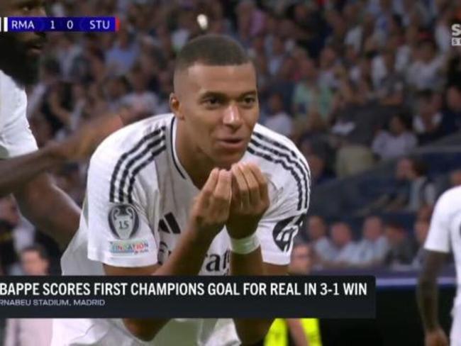 Mbappe scores first CL goal for Real