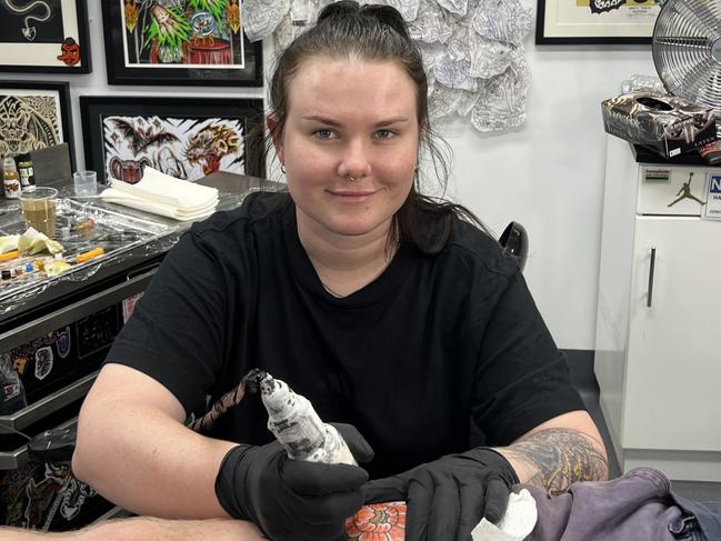 Mailey Grose has been named the NT's best tattoo artist