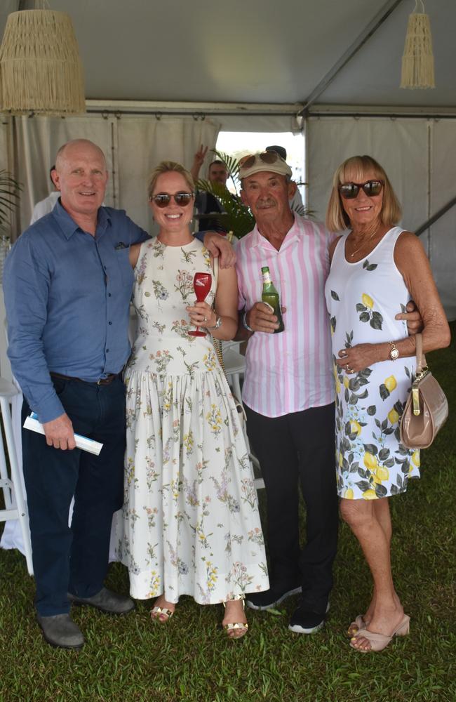 Brad Butcher, Kelly Nisbet, Ivan and Cathy Juretich enjoy their day at the Polo By the Sea event in Maroochydore. Picture: Eddie Franklin