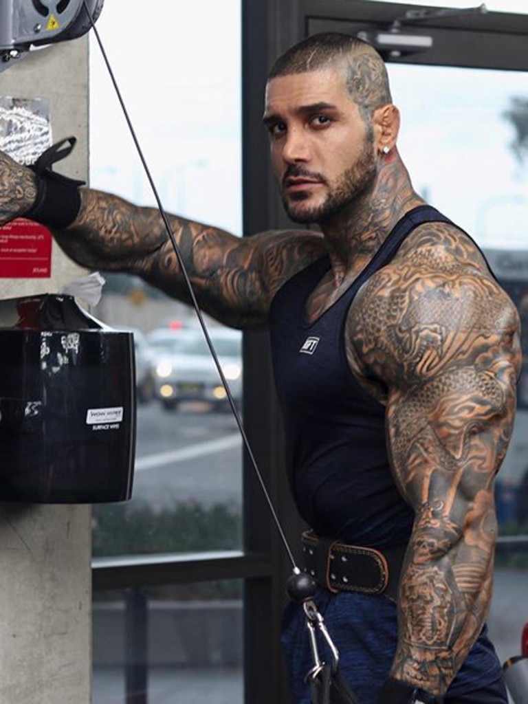 He works as a fitness instructor and coach. Picture: Instagram