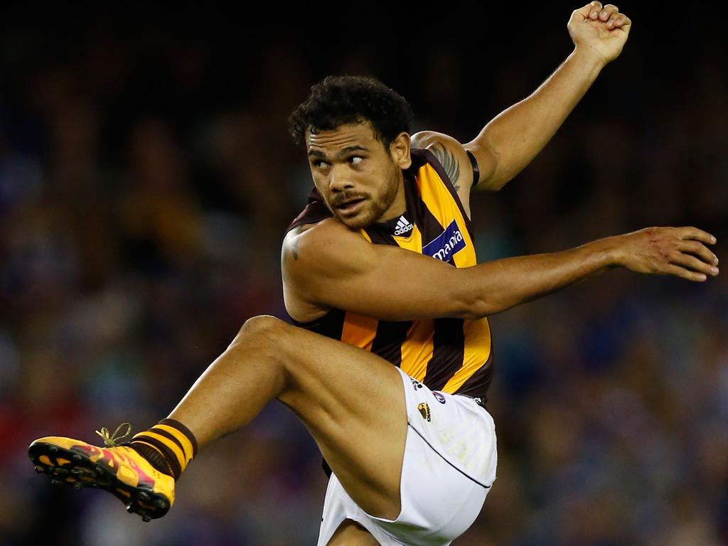 Hawthorn premiership legend Cyril Rioli is the lead applicant in a Federal Court action. Picture: AFL Media/Getty Images