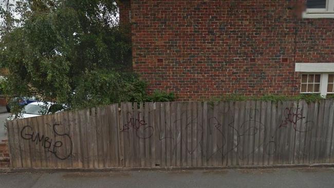 Some graffiti on a fence in Smith Street. Picture: Google Maps