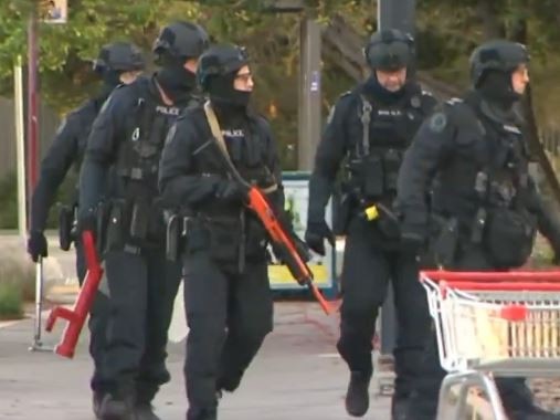 A man has faced court after a police siege at Parkside. Picture: 7 News