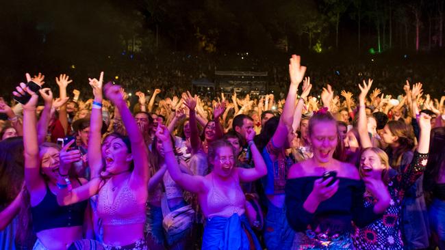 Crowd at Woodford Folk Festival. Pic Martin Ollman