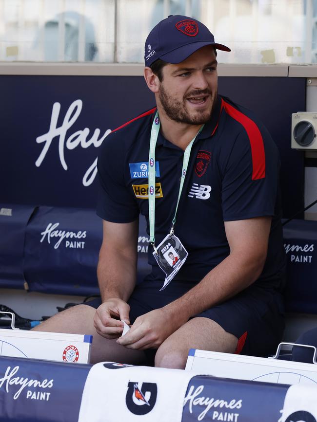 Nathan Murphy has spoken to Demons premiership player Angus Brayshaw, who also retired due to concussion earlier this year. Picture: Michael Klein