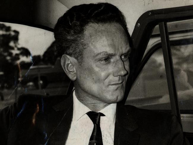 Darcy Dugan attending his father's funeral at Rookwood Cemetery in 1965.