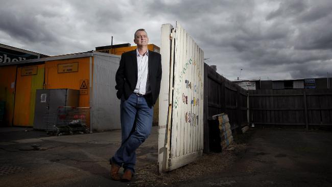 Former Victoria Police media boss Stephen Linnell in Werribee yesterday. Picture: Paul Loughnan