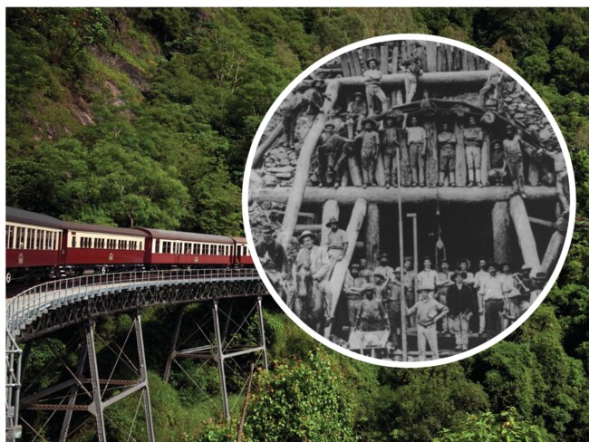 Kuranda to Cairns rail way deaths during construction.