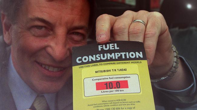 Fuel labels have been mandatory for new cars since 2001, when Senator Robert Hill helped introduce the scheme.