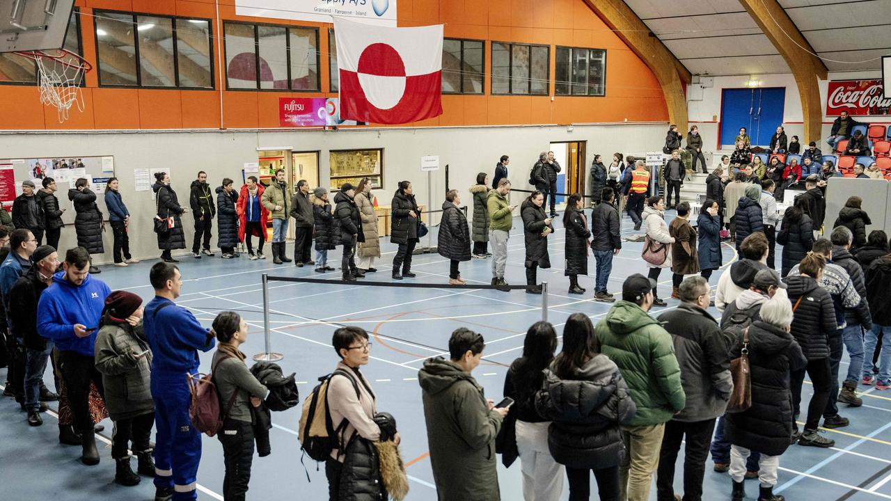 Greenland election result in spotlight after Trump threats. Picture: Mads Claus Rasmussen/ Ritzau Scanpix/AFP