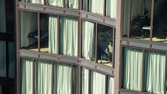 The Westin Brisbane hotel where Queensland premier Annastacia Palaszczuk is believed to be staying while she quarantines for two weeks after returning from Japan. Picture: News Corp