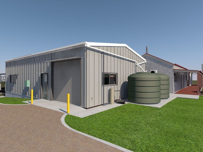 Concept render for external view of new Aquaculture Workshop. Photo: Contributed