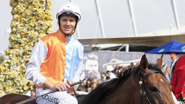 Jason Collett partners the Gary Portelli-trained The Maxinator. Picture: Getty Images