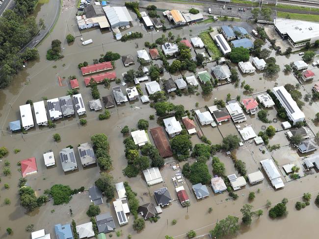28/2/2022 -  Rocklea residential housing, Flooding in Brisbane and Ipswich. Picture: Liam Kidston