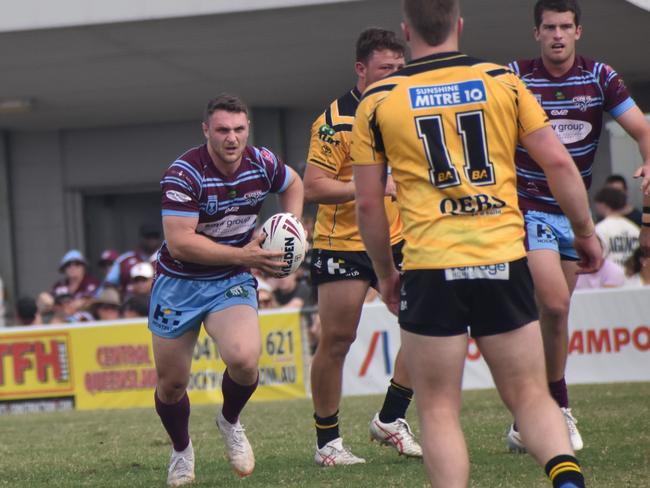 Hooker Trey Brown was instrumental in the CQ Capras win, awarded Player of the Match.