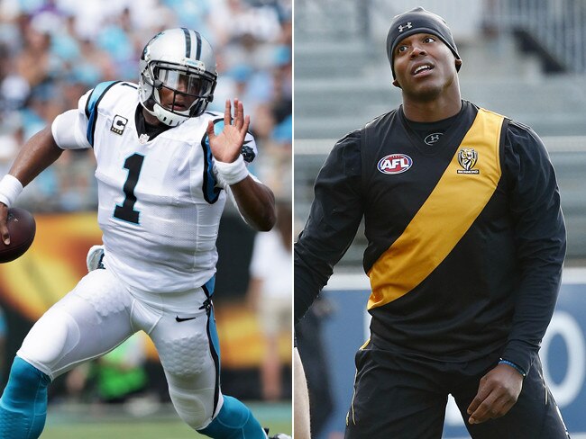 Carolina Panthers quarterback Cam Newton attended Richmond training last year but didn’t stick around for the whole season.