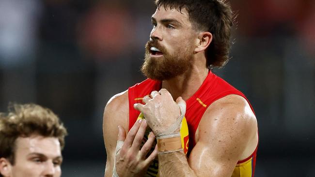 Sam Collins is often pitted against the game’s best forwards. (Photo by Michael Willson/AFL Photos via Getty Images)