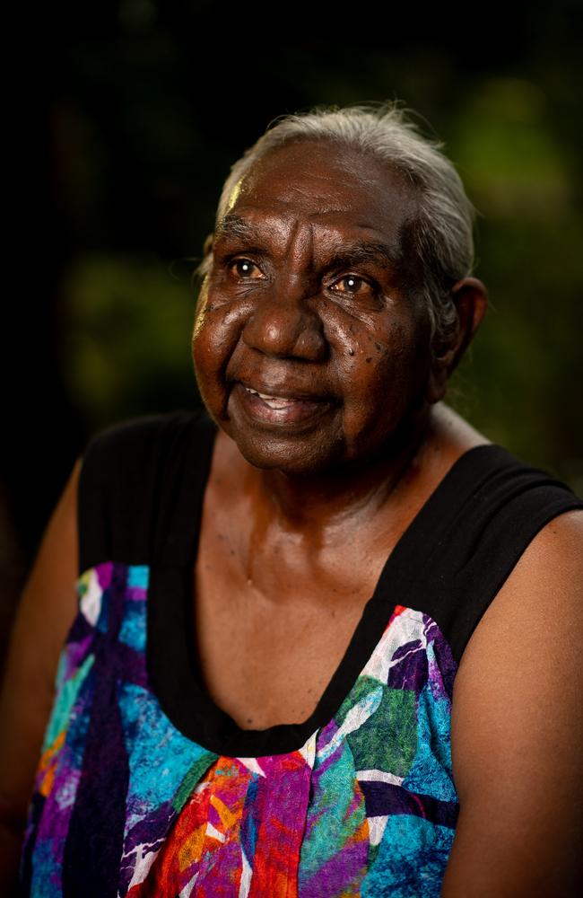 Dr Miriam-Rose Ungunmerr-Baumann, Senior Australian of the Year speaks at the anniversary of the apology to the Stolen Generations. Photograph: Che Chorley