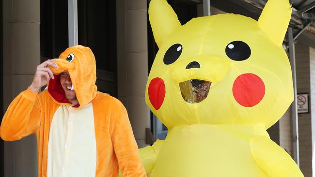 Brisbane Lions players celebrate Mad Monday. Picture: Liam Kidston