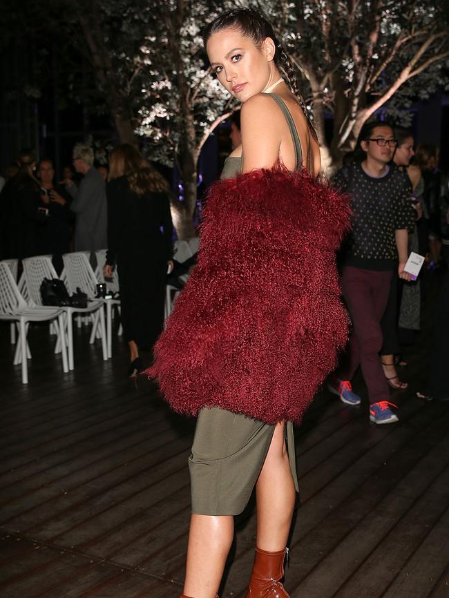 All eyes were on Jesinta’s Dion Lee coat. Caroline McCredie/Getty Images