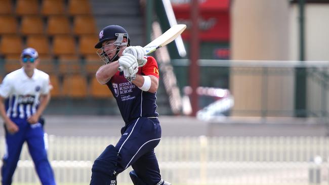 Baxter Holt batting for his NSW Premier Cricket club Eastern Suburbs back in 2018