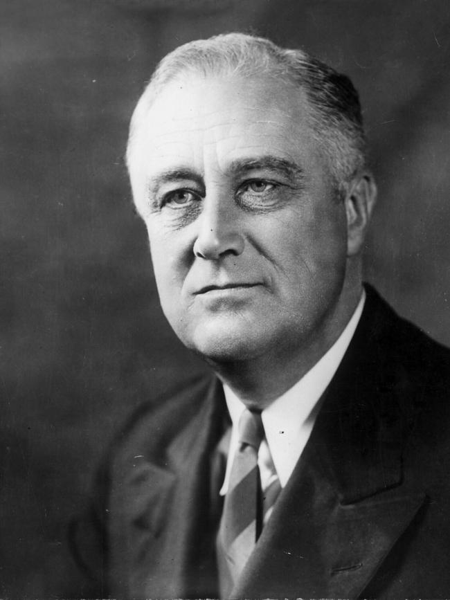 US President Franklin Delano Roosevelt.