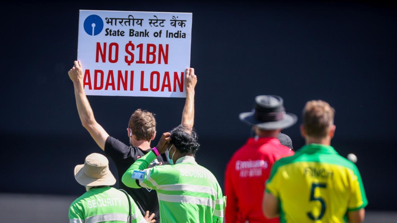 Protesters forced off the SCG...eventually.