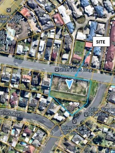 Aerial view of the site of a proposed childcare centre at Elermore Vale. Picture: Supplied