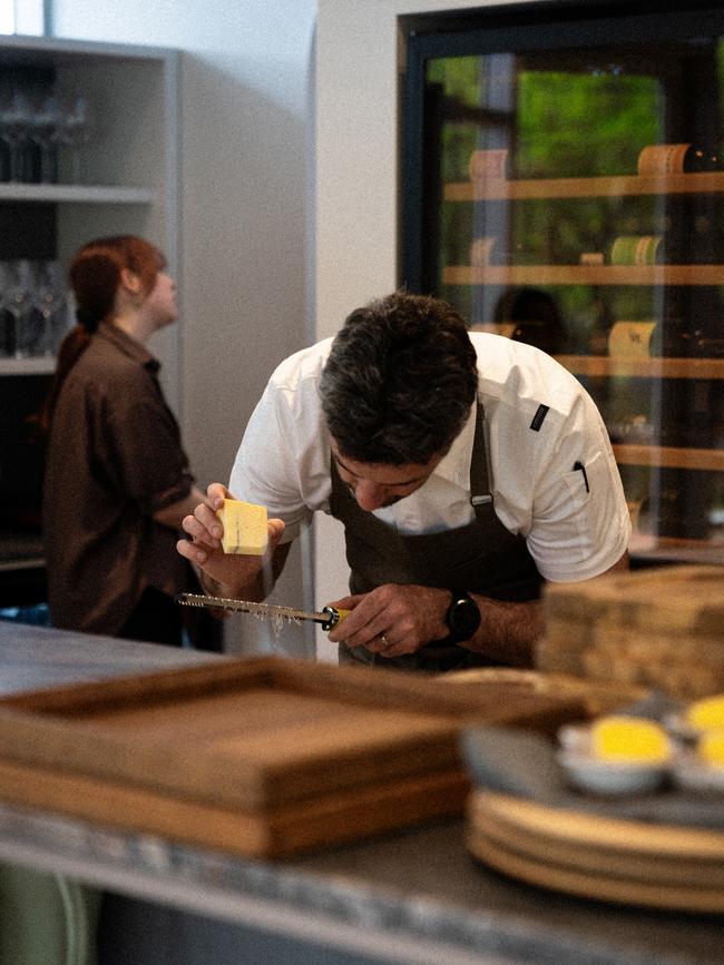 Chef Tom Tilbury at work in the Botanic Lodge’s kitchen. Picture: Supplied
