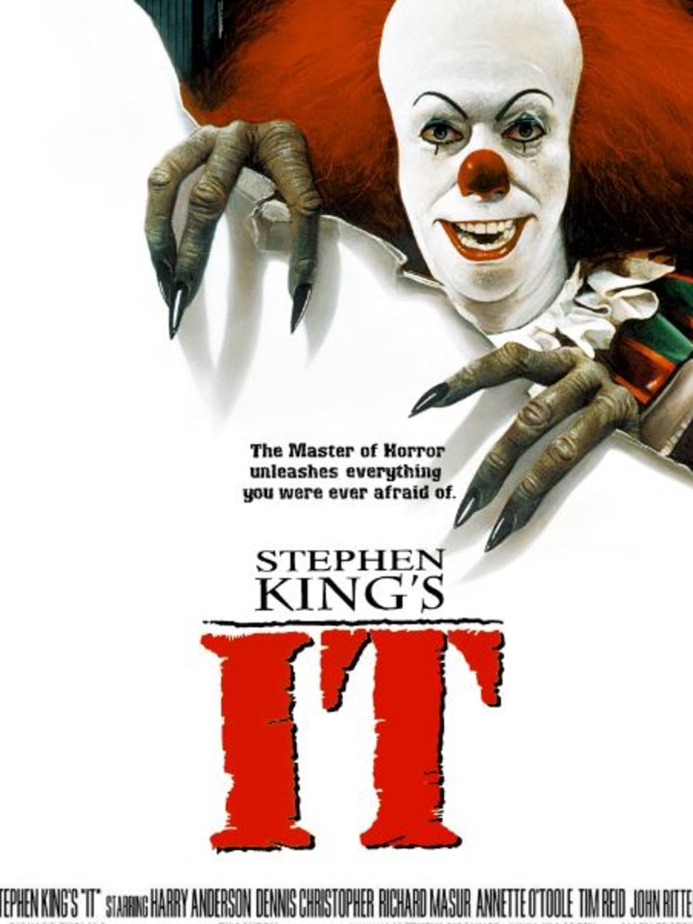 Steven King's IT television mini series was released in September 1990. Picture: ABC