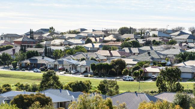 Housing stock in Noarlunga Downs. Picture: Brenton Edwards