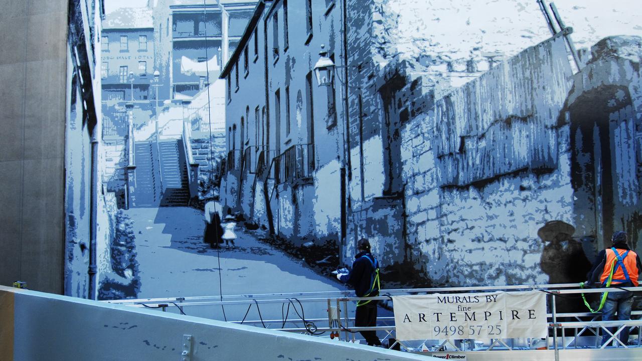 The mural was quietly taken down last week. Picture: News Corp Australia