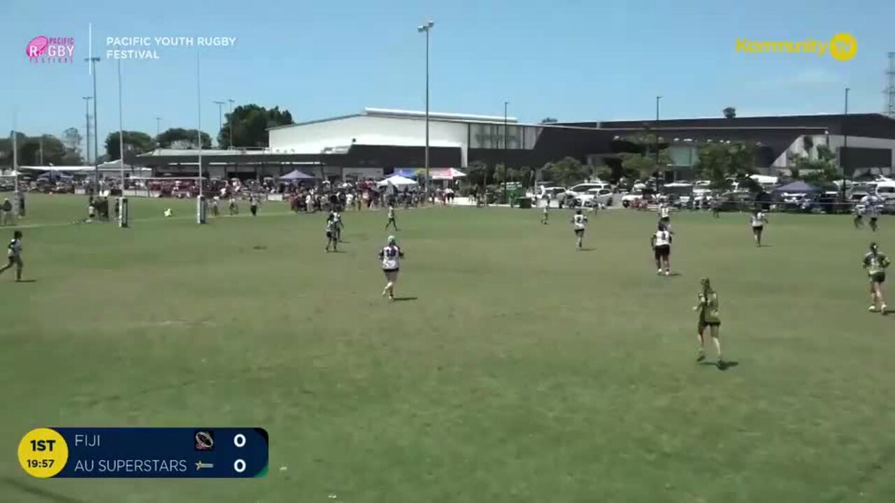 Replay: Fiji v AU Superstars (Third place U14 girls)—2024 Pacific Youth Rugby Festival Day 3