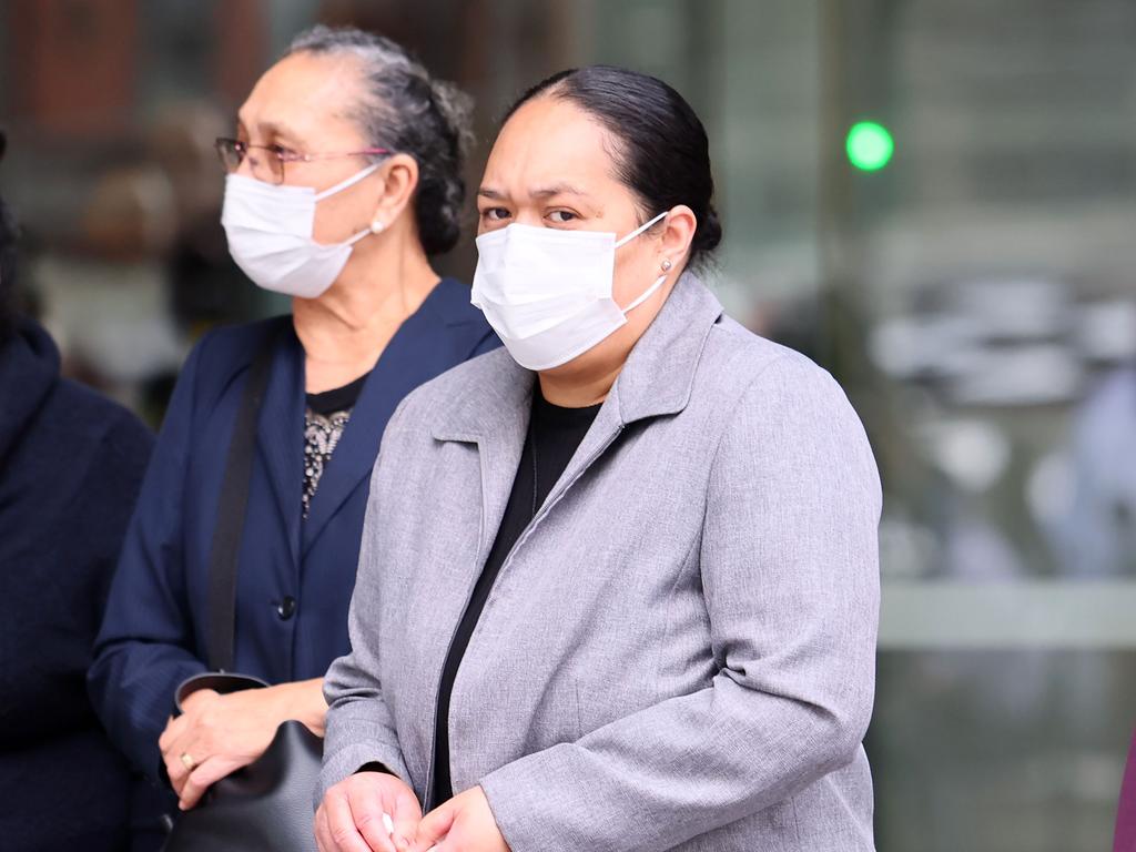 Mr George’s wife Arden was visibly distressed by the footage. Picture: NewsWire/Tertius Pickard