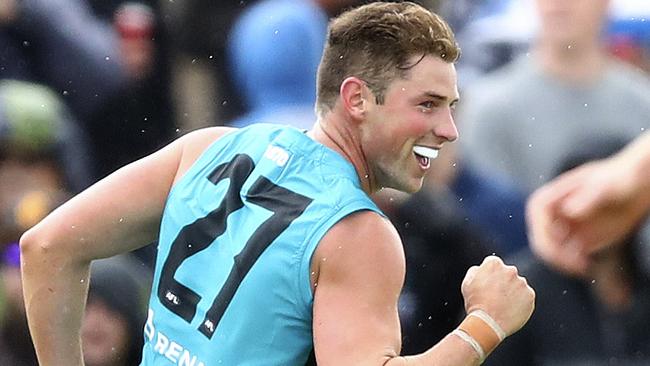 Brett Eddy kicked five goals against the Hawks last weekend. Picture: Sarah Reed